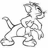 Tom Jerry Coloring Pages Drawing Outline Cartoon Printable Vectors Tags Ttom sketch template