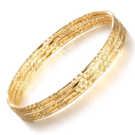 buy opk women  gold plated bangles bracelet fashion trendy wedding jewelry