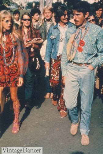 hippies in the 60s fashion festivals flower power