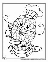 Lobster Activity Woojr sketch template