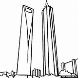 Tower Coloring Shanghai Pages Famous Financial Cn Drawing Places Landmarks Jinmao Swfc Getdrawings Thecolor sketch template