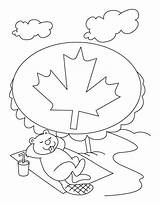 Canada Coloring Pages Kids Relax Great Time sketch template