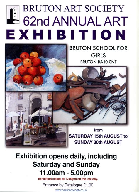 exhibition poster bruton art society