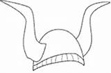 Viking Helmet Coloring Printable Pages Book Hats Uniforms Costumes Added Line Hat sketch template