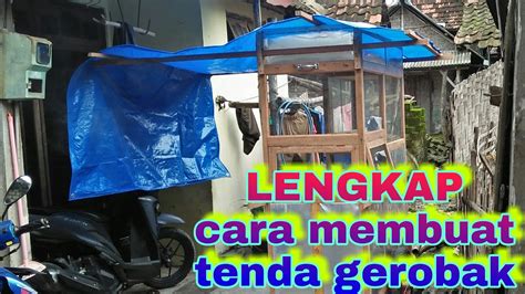 membuat tenda gerobak  mudah youtube