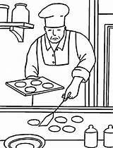 Chef Coloring Pages Cookies Baking Professional Tocolor Choose Board sketch template