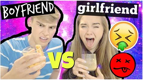 boyfriend  girlfriend taste test challenge youtube
