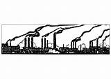 Kleurplaat Industriele Vervuiling sketch template