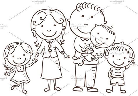 happy family   children family coloring pages family