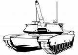 Tank Coloring Abrams M1 Clipart Pages Printable Army Drawing Tanks Military Kids Clipground Tiger sketch template