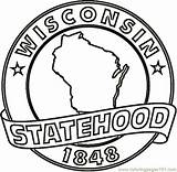 Wisconsin Coloring Pages Printable State Usa Color Clipartbest Countries Clipart Categories sketch template