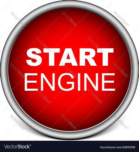 start engine button royalty  vector image vectorstock