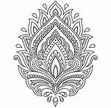 Tattoo Henna Template Tattoos Aztec Flower Indian Style Vector Mandala Meanings Intricate Lotus Their Designs Paisley Mehndi Drawings Ethnic Shutterstock sketch template