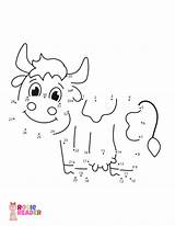Dot Cow Kids sketch template
