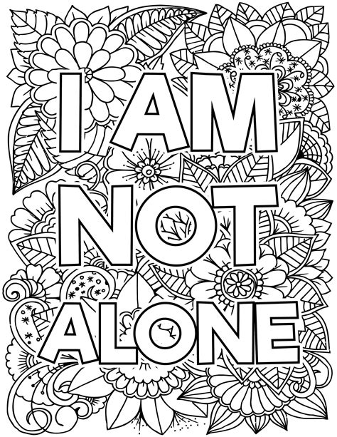 mental health coloring pages