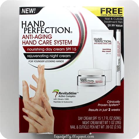 liquid jelly hand perfection anti aging hand care system review giveaway