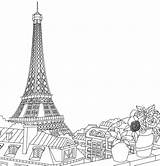 Colorir Ausmalbilder French Colouring Parigi Eiffel Torre Disegni Sketches Tutorials Mindfulness Wonder Malvorlagen sketch template