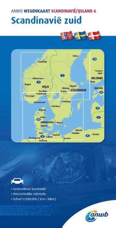 anwb landenkaart scandinavie ijsland scandinavie zuid kaarten plattegronden reis taal