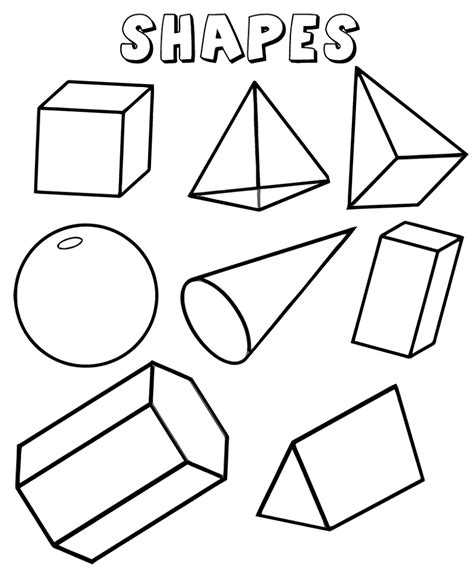 shapes  worksheets