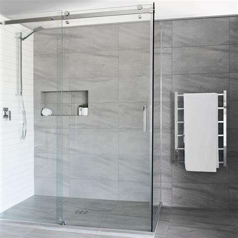 tile safe shower system  mm sliding sterling door showerwell