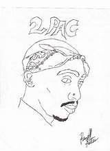 Tupac Shakur 2pac Drawing Drawings Coloring Pages Deviantart Sketch Getdrawings Template sketch template