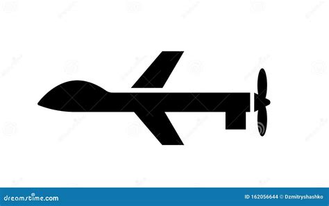 military drone icon stock vector illustration  clipart
