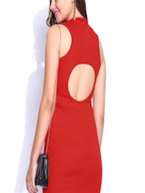 Buy Dressberry Red Cling Berry Dress Dresses For Women 403111 Myntra