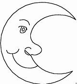 Coloring Pages Moon Kids sketch template