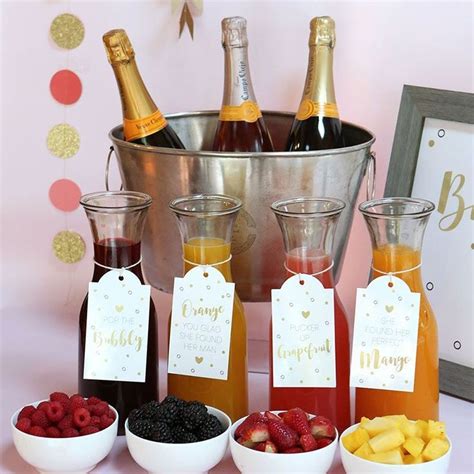 mimosa bar  piece kit classic wedding shower brunch birthday