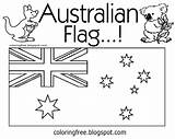 Flag Kids Colouring Australian Confederate Prehistoric Vegetation Untamed Complex sketch template