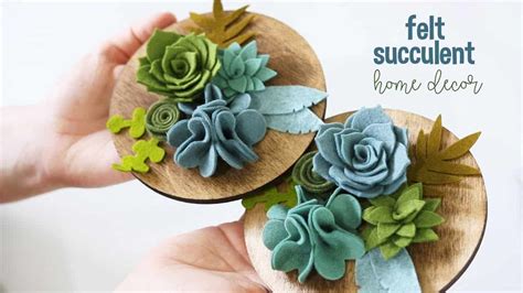 Beautiful Projects Involving Felt Flowers And Succulents