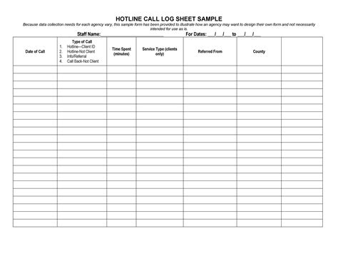 printable log sheet templates direct  templatelab