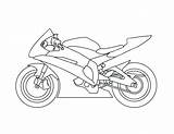 Yamaha Coloring Disegni Rossi Colorare R6 Sketch Ninja sketch template
