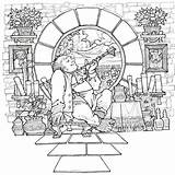 Hobbit Colouring sketch template