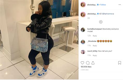 Let Me Touch It Alexis Skyy S Side Profile Leaves Fans Staring In Wonder