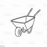 Wheelbarrow sketch template