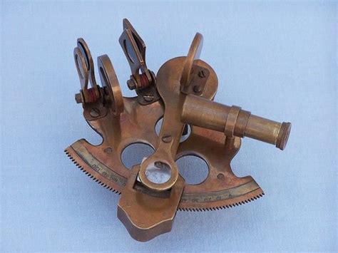 scout s antique brass sextant with rosewood box 4