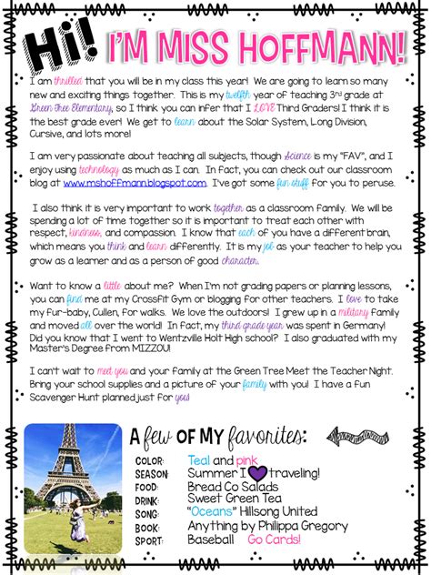 letter  parents template  teachers  creative template