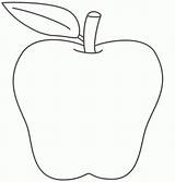 Manzana Manzanas Blank Dibujo Decena Pattern Apples Thumbtacks Cuanto Forma Fruta Grandes Bigactivities Decolorear sketch template
