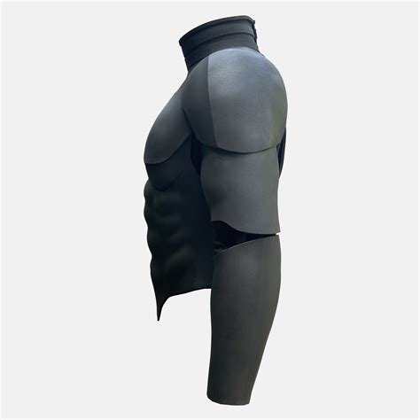 standard male upper body armor foam pattern template etsy
