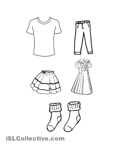 images  spring clothes worksheet summer clothes worksheet