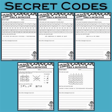 mystery activities secret codes camping activities writing