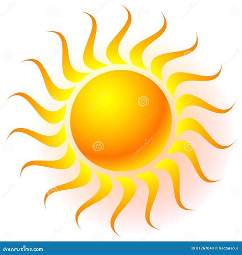 zon klem kunst met transparant gloedeffect de zon glanst doorstaat  vector illustratie