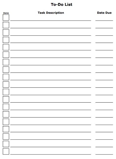 simple printable   lists printable   lists