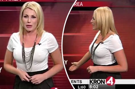 Weather Babe Exposes Nips After Going Braless On Live