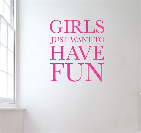 girls     fun wall sticker  leonora hammond notonthehighstreetcom