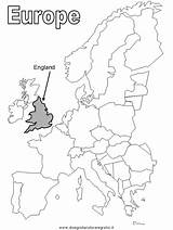 Europa Grecia Inghilterra Continente Europeo Dibujar Nazioni Imprimir Croquis Colorea Mapas Didácticos Condividi Disegnidacoloraregratis sketch template
