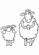 Sheep Shaun Coloring Pages Books Printable sketch template