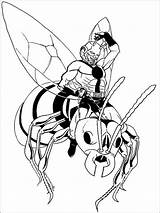 Coloring Ant Man Pages Boys Printable sketch template
