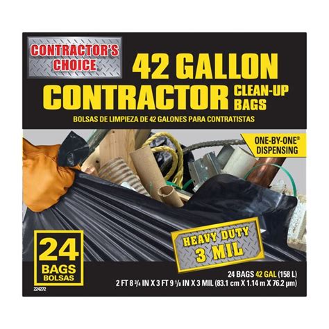Contractors Choice 42 Gal 24 Ct 3ml Contr Choice Bag At
